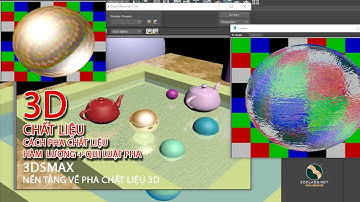 CHẤT LIỆU 3D CHO NGƯỜI MỚI BẮT ĐẦU 3Dsmax Hàm Lượng - Qui Luật Pha chất liệu 3D cơ bản nhất