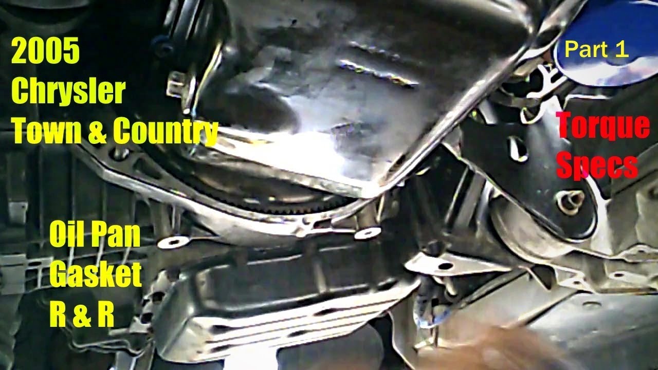 2005 Chrysler Town & Country 3.8LOIL PAN & GASKET R&R W