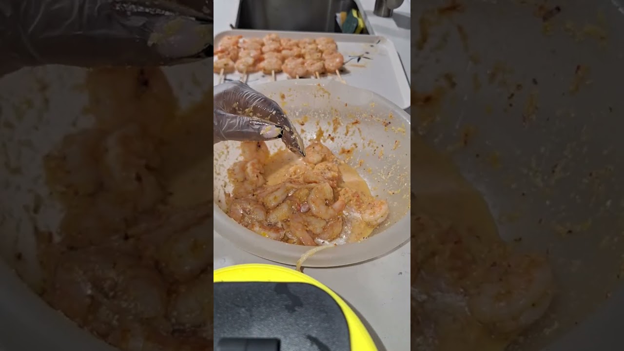 Home made suya shrimp//soya shrimp