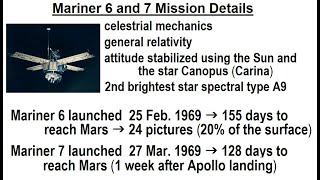 Astronomy - Ch. 12: Mars (43 of 62) Mariner 6 and 7 Mission Details