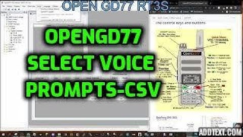 OPENGD77 -  ADD VOICE PROMPTS