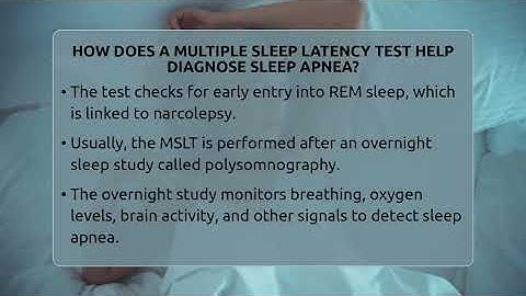 How Does A Multiple Sleep Latency Test Help Diagnose Sleep Apnea? - Sleep Apnea Support Network