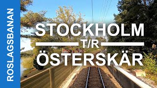 TRAIN DRIVER'S VIEW: Stockholms Östra-Österskär round-trip (Narrow gauge)