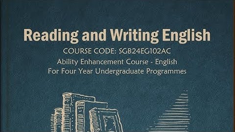 Reading and Writing English/Block-02/Unit-03 Concord #sgou #exam #education 
