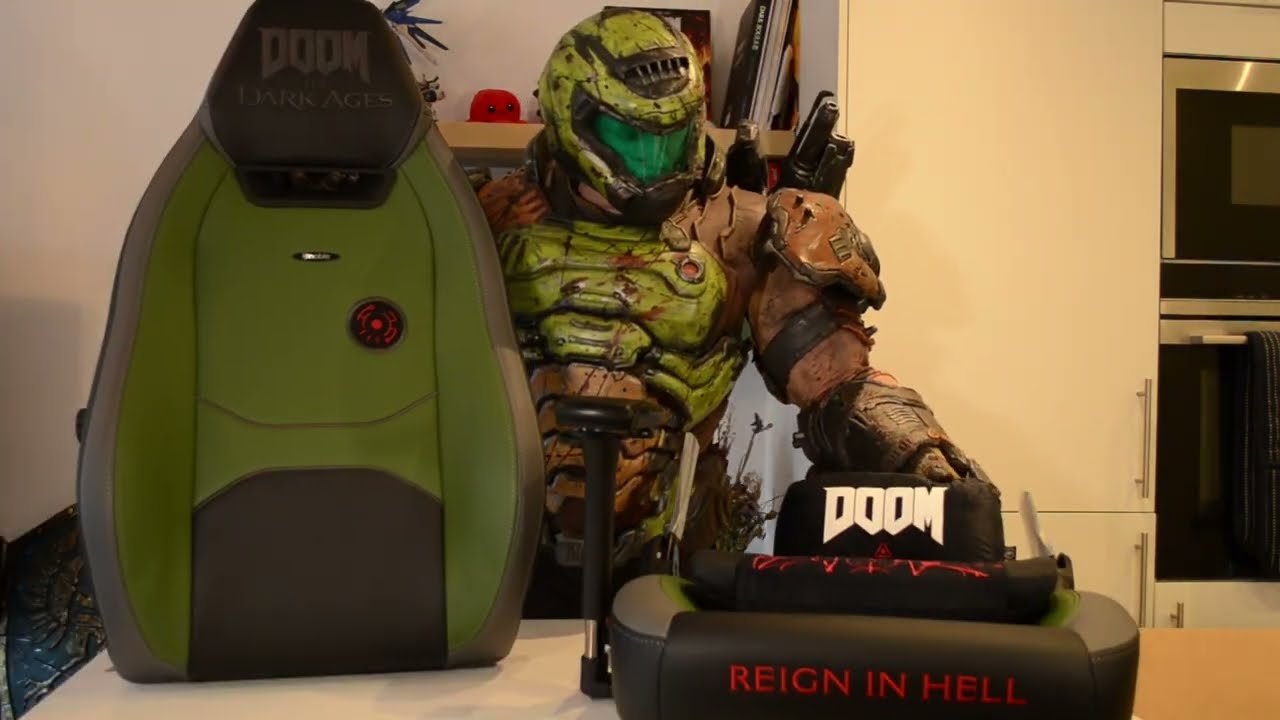 Doom Slayer unboxing noblechairs Doom The Dark Ages Legend gaming chair