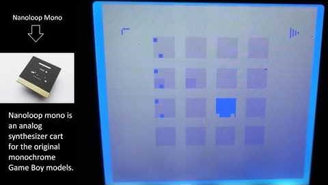 Nanoloop Mono Gameboy Analog Synthesizer - Obtain Elixir (A very simple loop)