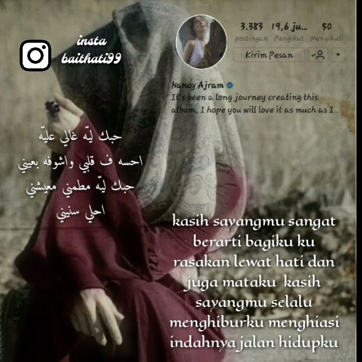 nancy ajram hobbay leya cintaku padamu arab indo (story wa lagu arab)