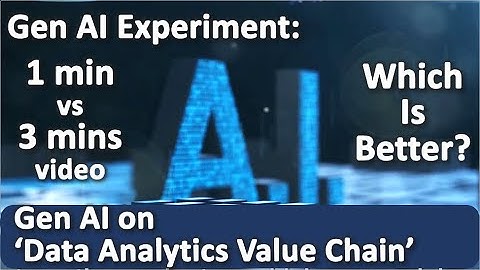 Data Analytics Value Chain - Gen AI Experiment