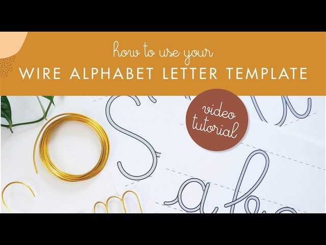How to use your wire alphabet template - by Oh hello Joy - YouTube how-to-use-your-wire-alphabet-template-by-oh-hello-joy-youtube