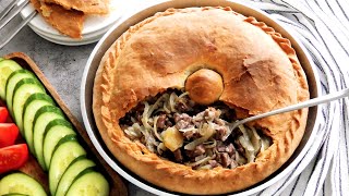 картинка: Крымскотатарский Пирог Кубете с говядиной✨