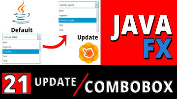 ► 21. ✅ CURSO JAVAFX: COMBOBOX, Actualizando los Ítems de la Lista | UPDATE ITEMS【COMBOBOX JAVAFX】