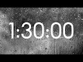1 Hour 30 Minute Timer With Rain Sounds ASMR Alarm Clock 