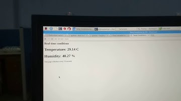 Temperature Web Server using raspberry Pi and SHT Sensor