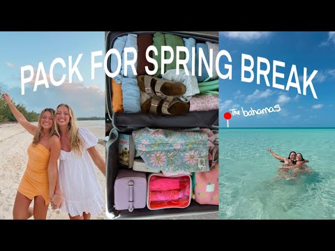 how to pack for a *tropical* spring break