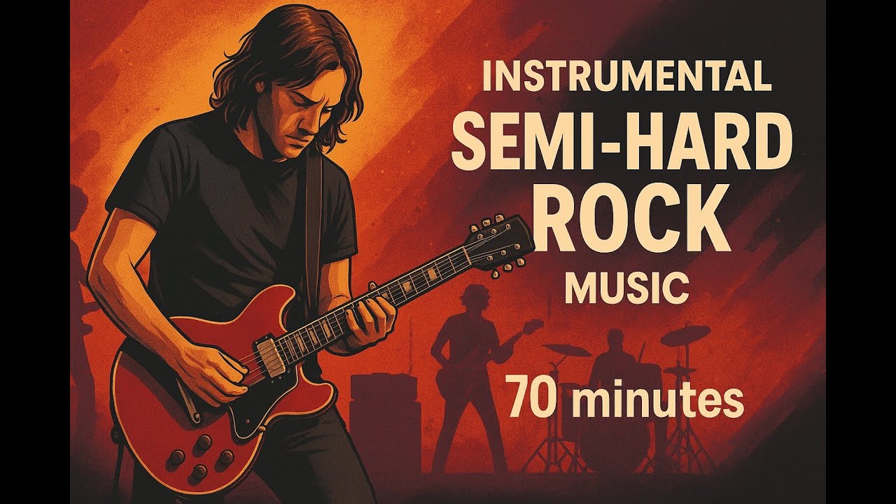 🎸 Instrumental Semi-Hard Rock Music : High-Energy Tracks for Focus and Motivation (Musik Rock Metal)