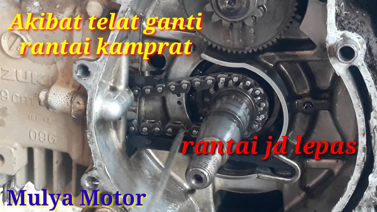 Cara ganti rantai temeng  smash dan top temeng.