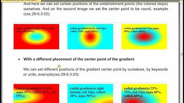CSS3 New Lesson 24: New properties and functionalities. Background property - 3. Linear gradient - 2
