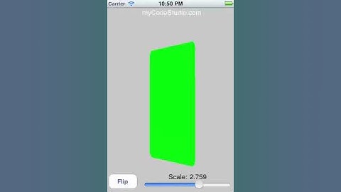 iPhone Core Animation Flip Example