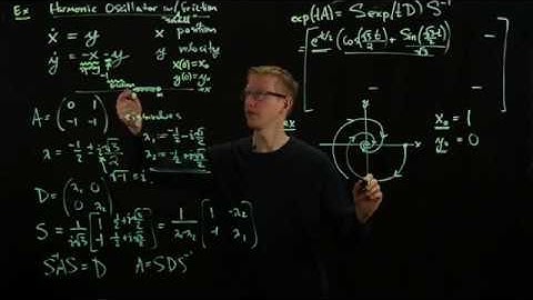 Analysis II Lecture 18 Part 2 damped harmonic oscillator