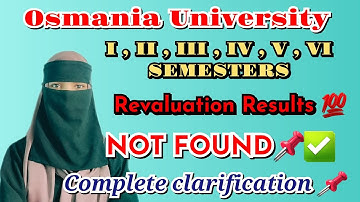NOT FOUND in results💯📌 What is means if you get not found in results🤔Complete clarity 💯✅️ 1 to 6 sem