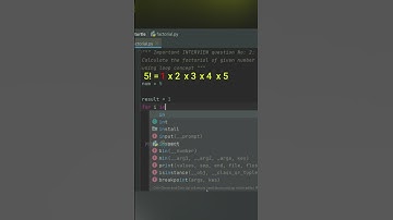 Important Interview Question : 2 | Calculate Factorial of 5 using loop concept | Python Tamil