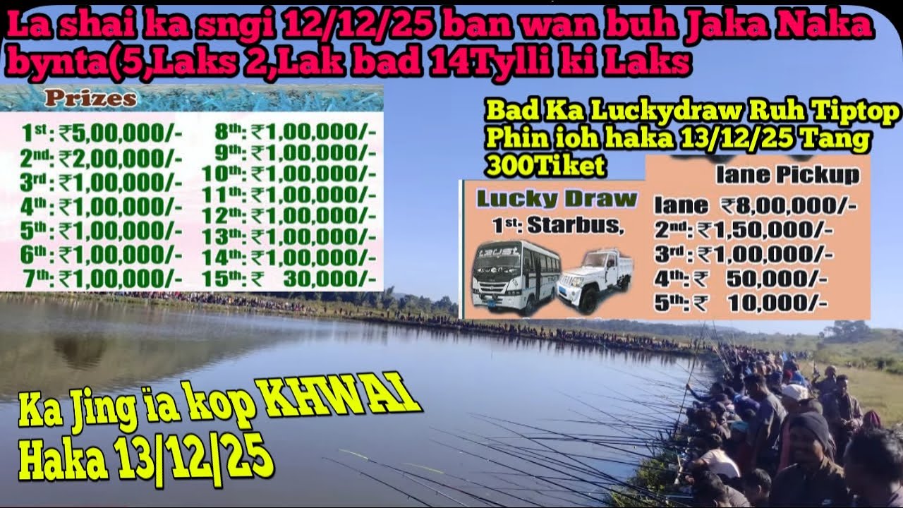Mano ba kwah ïa ka 5,Lak 2,Lak bad 12Tylli kyrdan 1Laks wan ban buh jaka Lashai ka sngi 12/12/25Peit