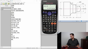 Curso de Torno CNC - Interpolação Circular - Exercicio 2