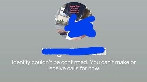 how to fix identity couldn