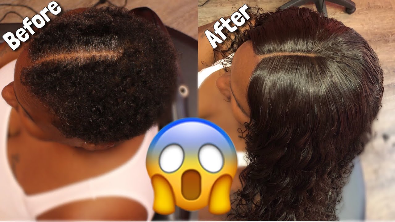 Clients With Very Short Hair Get A Sew In By Ttdoesitall Youtube