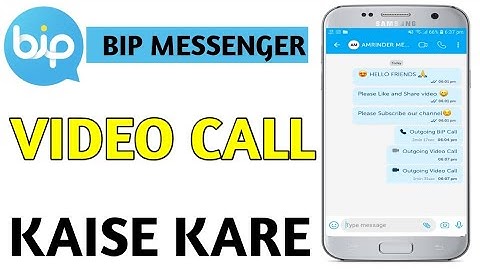 How To Video Call On Bip Messenger | Bip messenger video calling | bip messenger incoming call