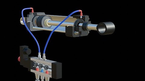 How a Pneumatic Cylinder Works  3D