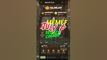 MEMEFI July 16 Secret Combo Daily Combo #secretcode #dailycombo #memefi #memefisecretcode #code #nft