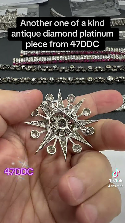 Another crazy unusual antique diamond platinum brooch from our collection. #47ddc
