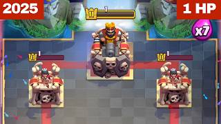 How To Make Towers 1 Hp In Clash Royale? Using Only Spells 2025