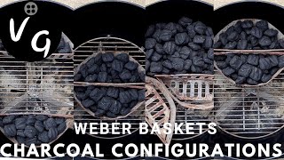 How To Use the Weber Kettle Charcoal Baskets - 4 Charcoal Configurations