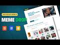 MemeDrop: Build Your Own Meme Website  | HTML CSS JS