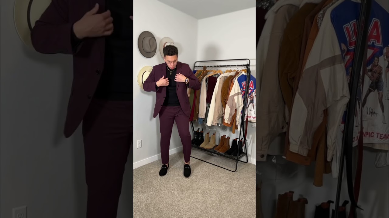 Loafers and suits work so well together! Would you wear this outfit in the Spring? 🤔