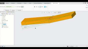 #Spinal bend in Creo 5.0