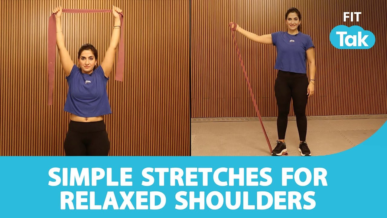 Shoulder Stretches: Simple Stretch To Relax Your Shoulder - YouTube