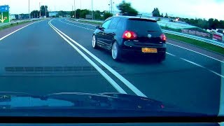 Impatient pointless overtake on double white lines.
