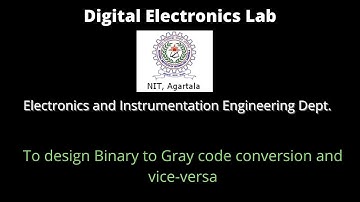 Binary to Gray code conversion and vice-versa.