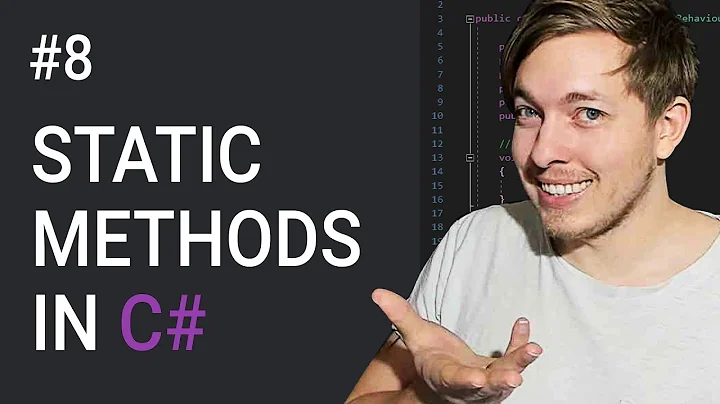 8: How To Create Static Methods In C# | Static Method | C# Tutorial For Beginners | C Sharp Tutorial