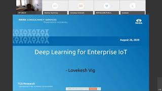 Webinar: Deep Learning for Enterprise IoT by Dr. Lovekesh Vig from TCS Research, Delhi.