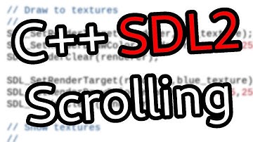 SDL2 Tutorial: How to use SDL_RenderCopy to create a scrolling texture