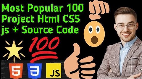 Top Most Popular 100 CSS Project For Portfolio Html CSS & js Tutorial beginner | Coding Source code