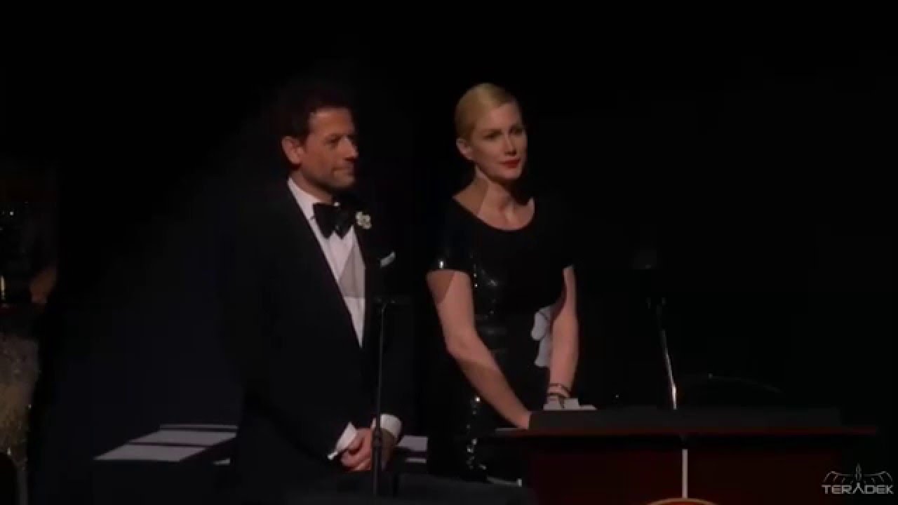 Society of Camera Operators 2016 Awards - Ioan Gruffudd and Alice Evans Presenting.