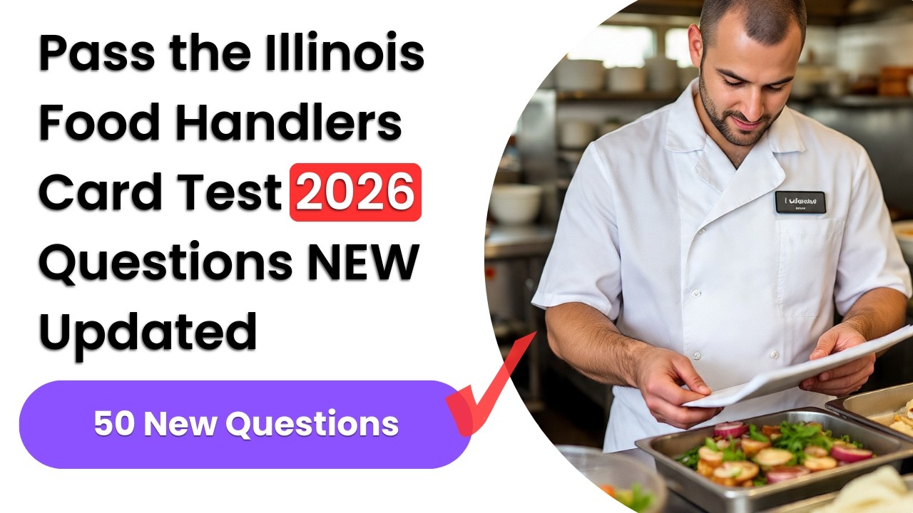 Pass the Illinois Food Handlers Card Test 2026 | 50 Questions & Detailed Answers - YouTube