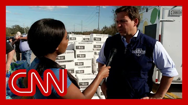 CNN reporter presses DeSantis about Florida evacua...