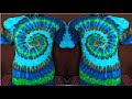 HOW TO TIE DYE | SCRUNCH OVER SPIRAL | TURQ.BLUE | LIQUID DYED | TRIPPY DYES PRODUCT | DIY