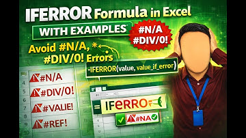 IFERROR Formula in Excel with Examples | Avoid #N/A, #DIV/0! Errors